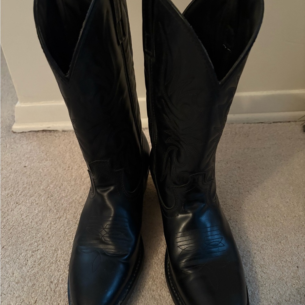 Laredo Black Cowboy & Western Boots, Men’s 9.5D